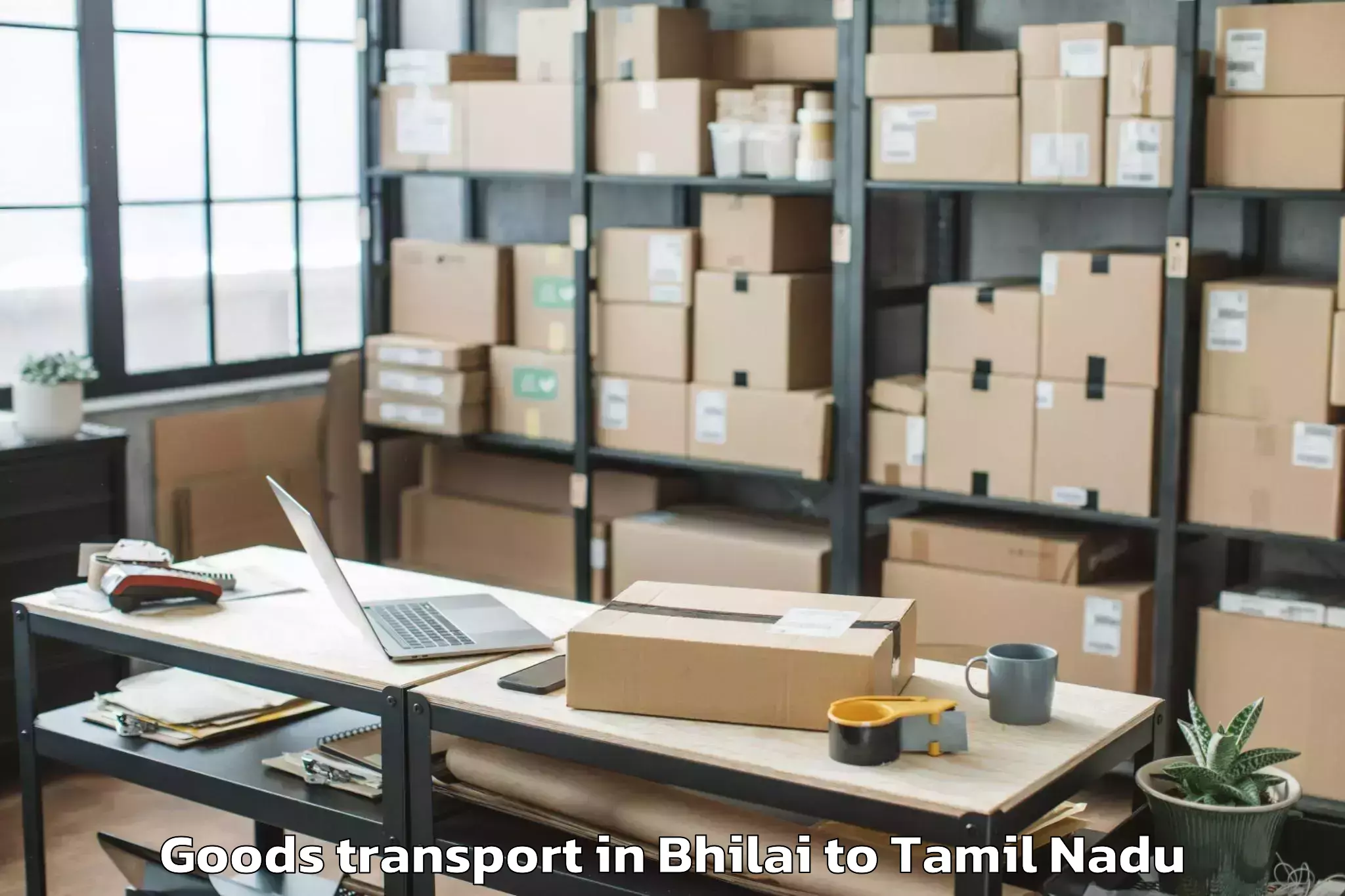 Reliable Bhilai to Tiruttangal Goods Transport